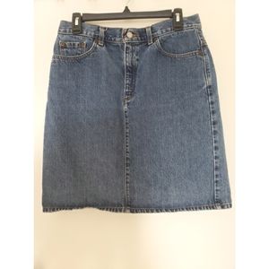 Vintage Levi's High Waisted Jean Denim Skirt